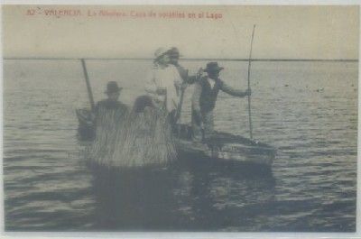 POSTAL ANTIGUA DE VALENCIA. ALBUFERA. CAZA DE VOLATILES EN EL LAGO Nº 82