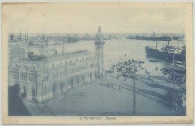 POSTAL ANTIGUA DE VALENCIA. PUERTO Nº 4