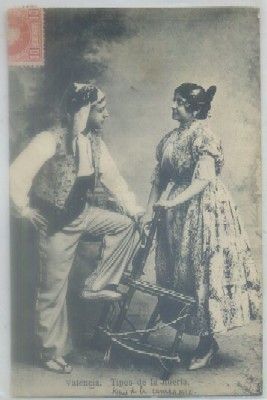 POSTAL ANTIGUA DE VALENCIA. TIPOS DE LA HUERTA
