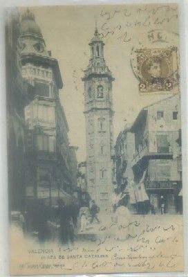 POSTAL ANTIGUA DE VALENCIA. PLAZA DE SANTA CATALINA