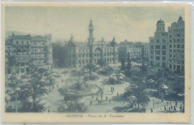 POSTAL ANTIGUA DE VALENCIA. PLAZA DE E. CASTELAR