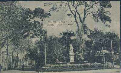 POSTAL ANTIGUA DE LA COMUNIDAD VALENCIANA VALENCIA Nº 12 GLORIETA FUENTE DEL TRITON