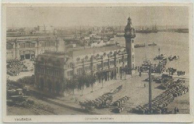 POSTAL ANTIGUA DE VALENCIA. ESTACION MARITIMA