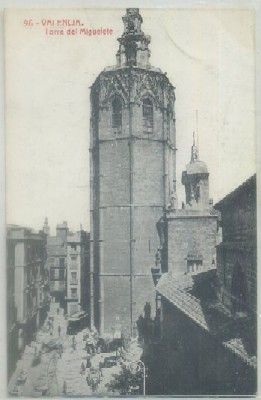 POSTAL ANTIGUA DE VALENCIA. TORRE DEL MIGUELETE Nº 96