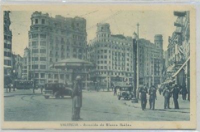 POSTAL ANTIGUA DE VALENCIA. AVENIDA DE BLASCO IBAÑEZ