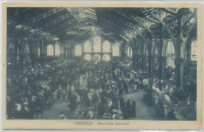POSTAL ANTIGUA DE VALENCIA. MERCADO CENTRAL
