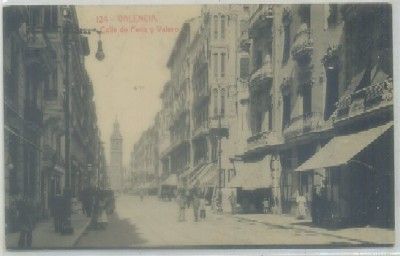 POSTAL ANTIGUA DE VALENCIA. CALLE DE PERIS Y VALERO Nº 124