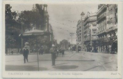 POSTAL ANTIGUA DE VALENCIA. AVENIDA DE NICOLAS SALMERON Nº 59