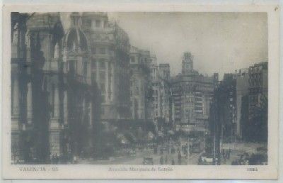 POSTAL ANTIGUA DE VALENCIA. AVENIDA MARQUES DE SOLTELO Nº 5