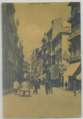 POSTAL ANTIGUA DE VALENCIA. BAJADA DE SAN FRANCISCO