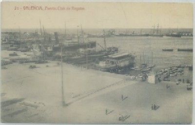 POSTAL ANTIGUA DE VALENCIA. PUERTO DE REGATAS Nº 21