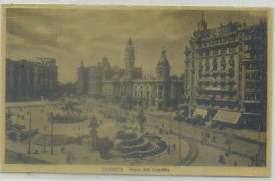 POSTAL DE VALENCIA. PLAZA DEL CAUDILLO
