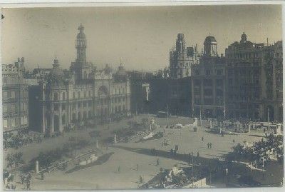 POSTAL DE VALENCIA. PLAZA DEL CAUDILLO