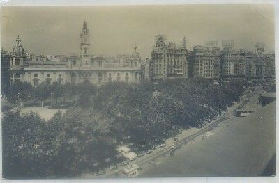POSTAL DE VALENCIA. PLAZA DEL CAUDILLO