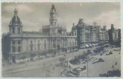 POSTAL DE VALENCIA. PLAZA DEL CAUDILLO