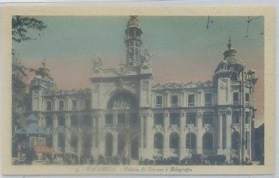 POSTAL ANTIGUA DE VALENCIA. PALACIO DE CORREOS Y TELEGRAFOS Nº 4