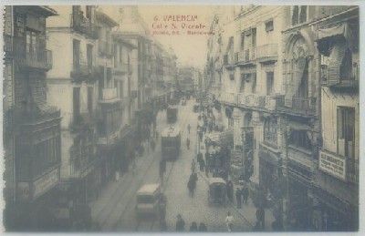 POSTAL ANTIGUA DE VALENCIA. CALLE SAN VICENTE Nº 6