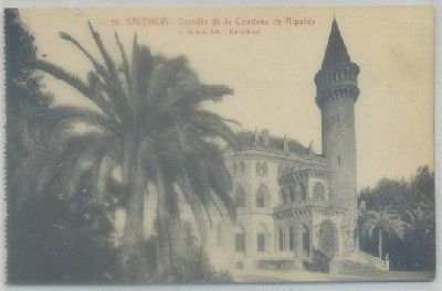POSTAL ANTIGUA DE VALENCIA. CASTILLO DE LA CONDESA DE RIPALDA Nº 18