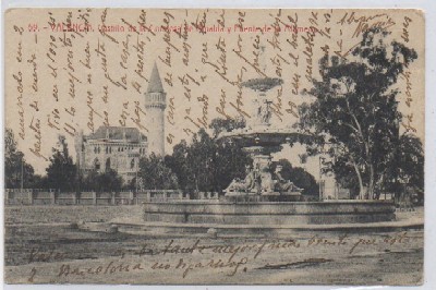 POSTAL ANTIGUA DE VALENCIA. CASTILLO DE LA CONDESA DE RIPALDA. PUENTE DE LA ALAMEDA