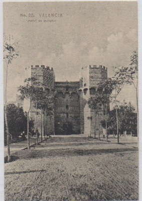 POSTAL ANTIGUA DE VALENCIA. TORRES DE SERRANOS Nº 22
