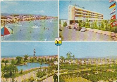 POSTAL DE VALENCIA. GANDIA. CUATRO VISTAS