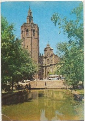 POSTAL DE VALENCIA. MIGUELETE Y CATEDRAL