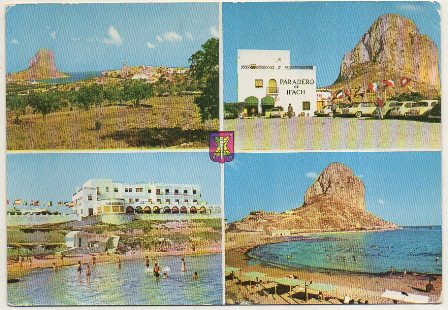 POSTAL DE ALICANTE. CALPE. VARIAS VISTAS