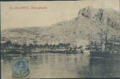 POSTAL ANTIGUA DE ALICANTE VISTA GENERAL Nº 13