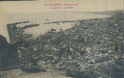 POSTAL ANTIGUA DE ALICANTE VISTA PARCIAL Nº 15