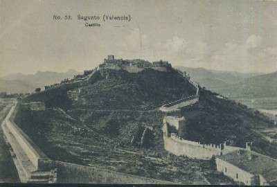 POSTAL ANTIGUA DE SAGUNTO ( VALENCIA ) Nº 53 CASTILLO