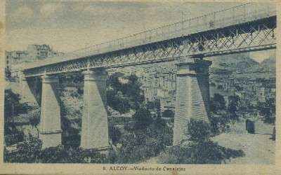 POSTAL ANTIGUA DE ALCOY Nº 8 VIADUCTO DE CANALEJAS