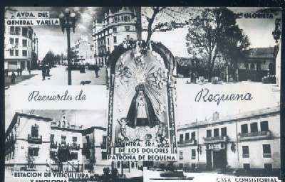 POSTAL DE VALENCIA - REQUENA, RECUERDO 5 VISTAS