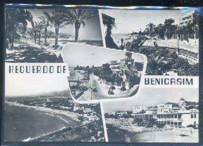 POSTAL DE CASTELLON - RECUERDO DE BENICASIM Nº 14 VISTA GENERAL DE LAS VILLAS