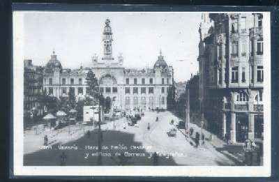 POSTAL ANTIGUA DE VALENCIA. PLAZA DE EMILIO CASTELAR Y EDIFICIO DE CORREOS Y TELEGRAFOS