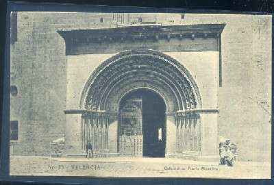 POSTAL ANTIGUA DE VALENCIA. CATEDRAL PUERTA BIZANTINA Nº 29