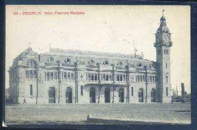 POSTAL ANTIGUA DE VALENCIA. GRAN ESTACION MARITIMA Nº 101