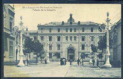 POSTAL ANTIGUA DE VALENCIA. EXPOSICION NACIONAL PALACIO DE LA INDUSTRIA Nº 38