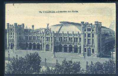POSTAL ANTIGUA DE VALENCIA. ESTACION DEL NORTE Nº 26