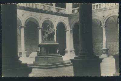 POSTAL DE VALENCIA. COLEGIO DEL PATRIARCA ESTATUA BEATO JUAN DE RIBERA