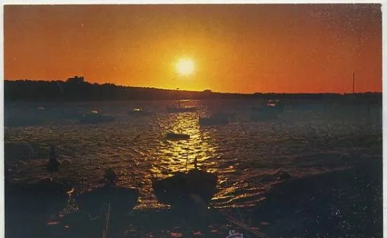 POSTAL DE ALICANTE. PUESTA DEL SOL Nº 159