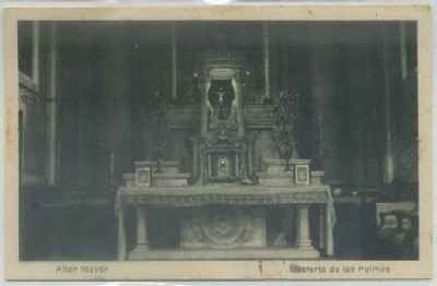 POSTAL ANTIGUA DE CASTELLON. DESIERTO DE LAS PALMAS. ALTAR MAYOR