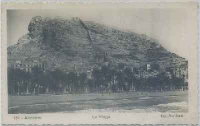 POSTAL DE ALICANTE. LA PLAYA. Nº 157