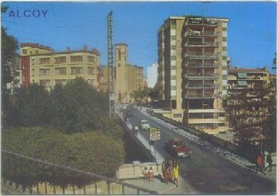 POSTAL DE ALICANTE. ALCOY. PUERTE SAN ROQUE