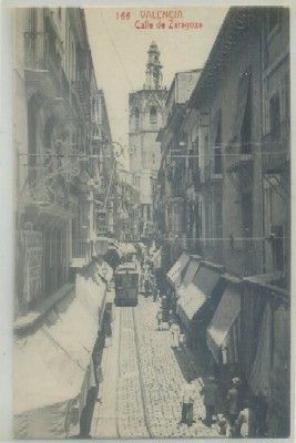 POSTAL ANTIGUA DE VALENCIA. CALLE DE ZARAGOZA Nº 166