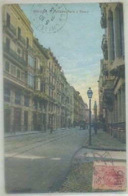POSTAL ANTIGUA DE VALENCIA. CALLE DE PERIS Y VALERO Nº 22