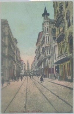POSTAL ANTIGUA DE VALENCIA. CALLE DE LA PAZ Nº 38