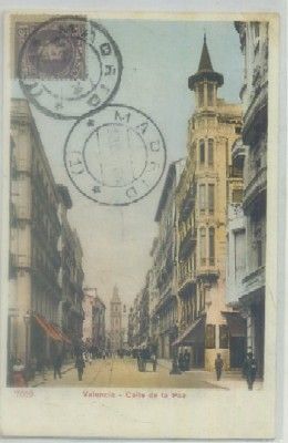 POSTAL ANTIGUA DE VALENCIA. CALLE DE LA PAZ Nº 7019