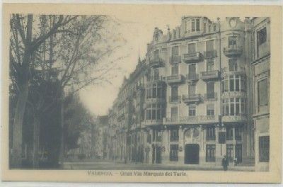 POSTAL ANTIGUA DE VALENCIA. GRAN VIA DEL MARQUES DEL TURIA