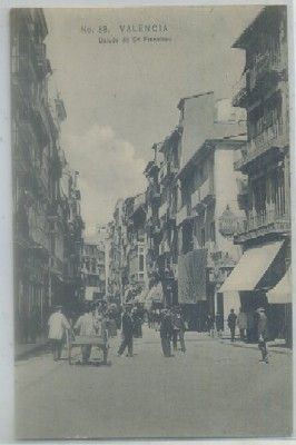 POSTAL ANTIGUA DE VALENCIA. BAJADA DE SAN FRANCISCO Nº 38