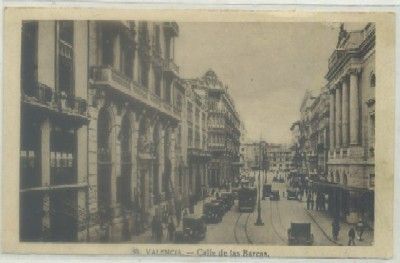 POSTAL ANTIGUA DE VALENCIA. CALLE DE LAS BARCAS Nº 36